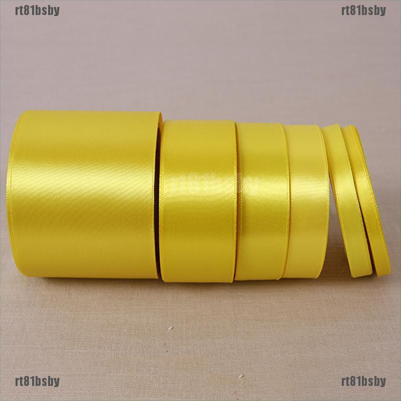 Cuộn Dây Ruy Băng Satin Màu Vàng Chanh 25 Yards Rt81Bsby Trang Trí Tiệc Cưới