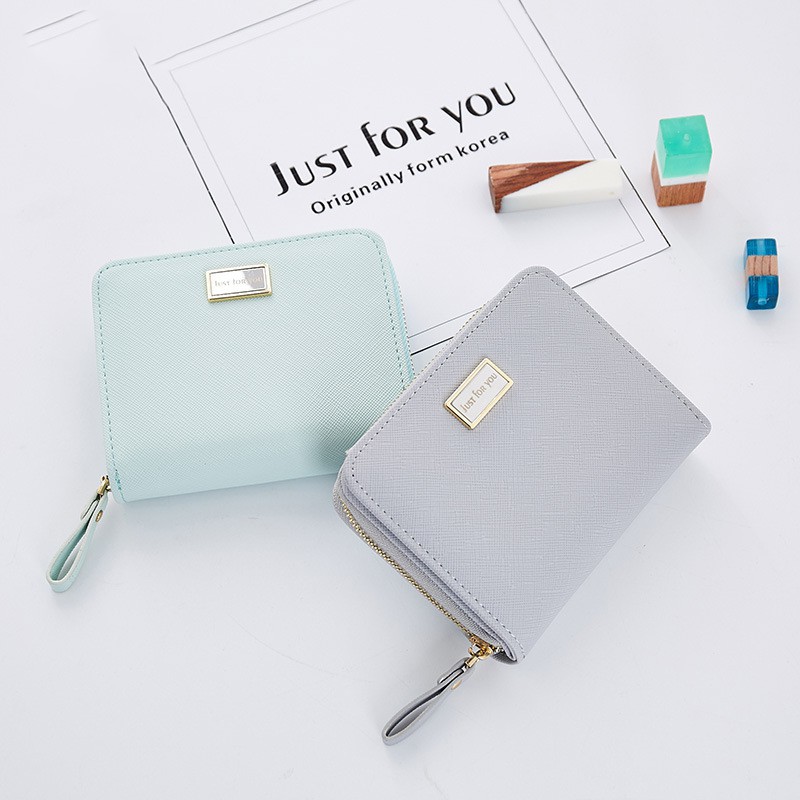 Ví nữ ngắn mini cao cấp FOREVER FOR YOU cute dễ thương nhỏ gọn bỏ túi gập 3 LUVADO VD309 | BigBuy360 - bigbuy360.vn