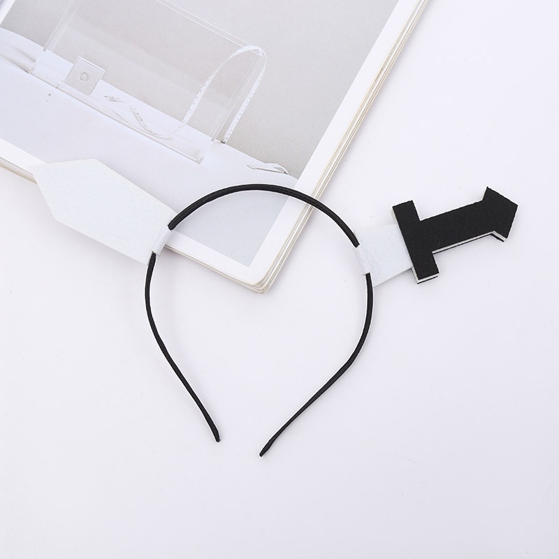 Băng đô cài tóc hình chấm than chấm hỏi hoạt hình vui nhộn cho tiệc sinh nhật Halloween