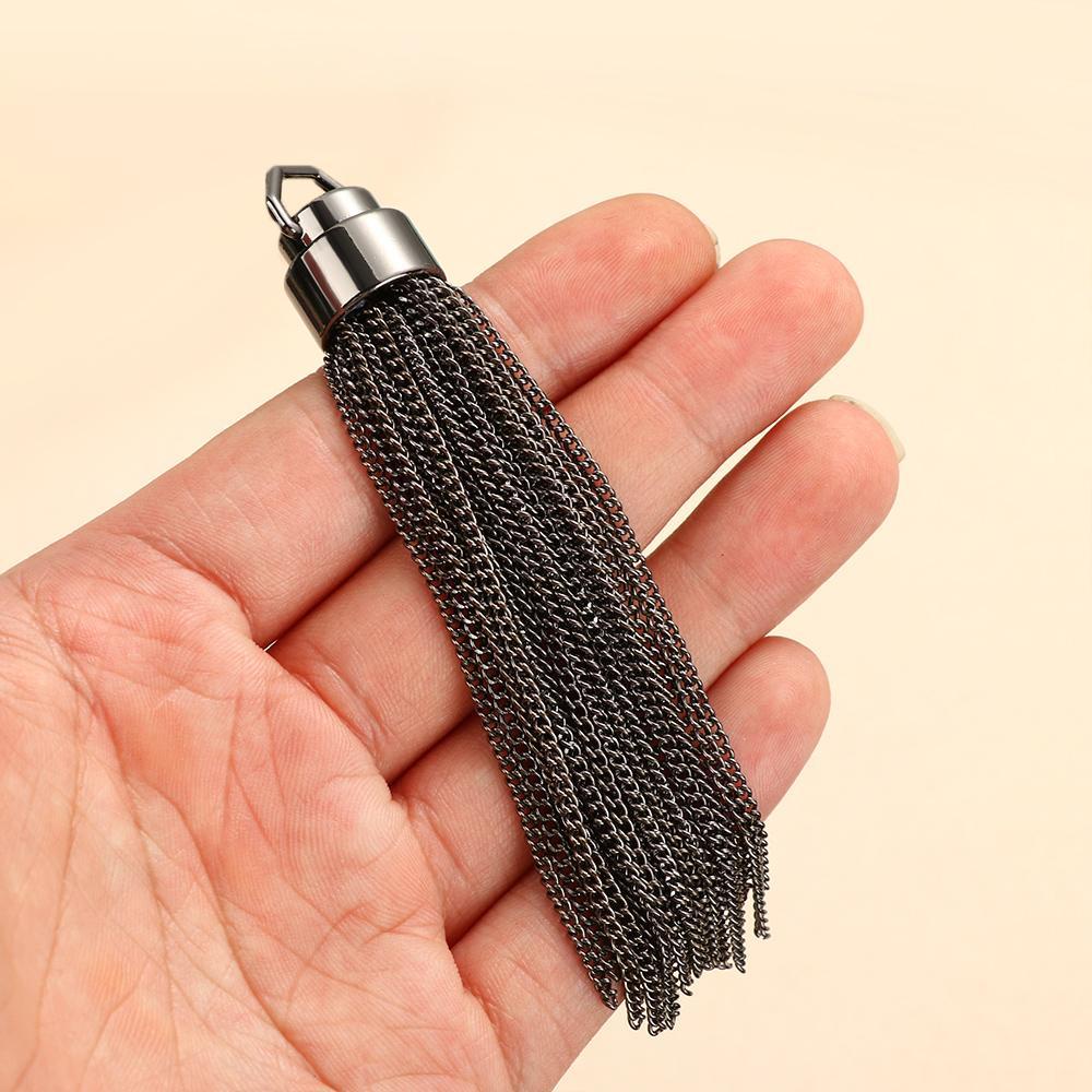 Móc Khóa Tua Rua Cầu Vồng Bằng Kim Loại Thời Trang