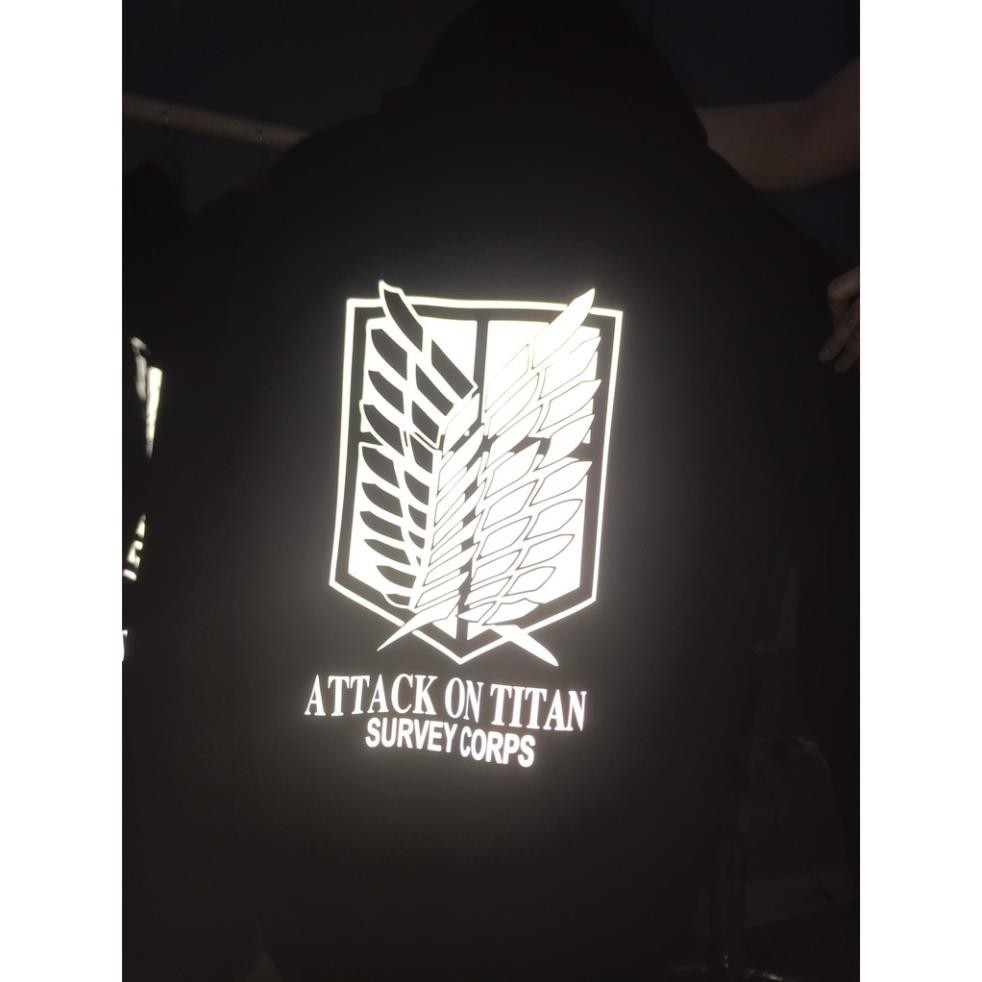 50% MẪU ÁO HOODIE , ÁO KHOÁC Attack on Titan phản quang cực chất