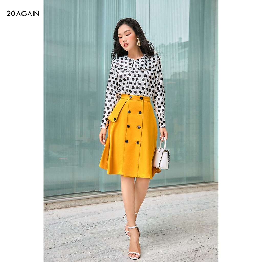 Chân váy chữ A thanh lịch 20AGAIN JDA1895 thiết kế bắt mắt và nổi bật | BigBuy360 - bigbuy360.vn