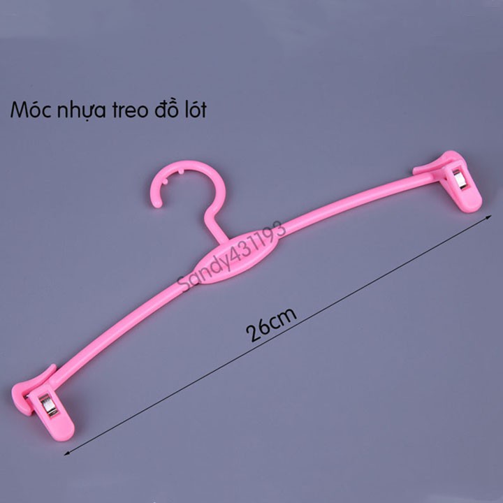 Móc Nhựa Kẹp Đồ Lót 26cm ( bộ 5 móc)