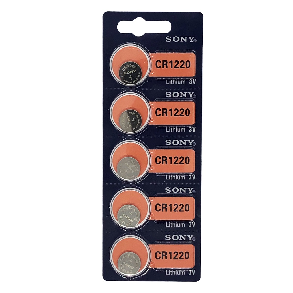 Pin Cúc áo Sony Lithium 3V CR1220, CR1616, CR1620, CR1632 - Vỉ 5 viên