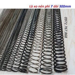 Lò xo nén phi 7 dài 300mm