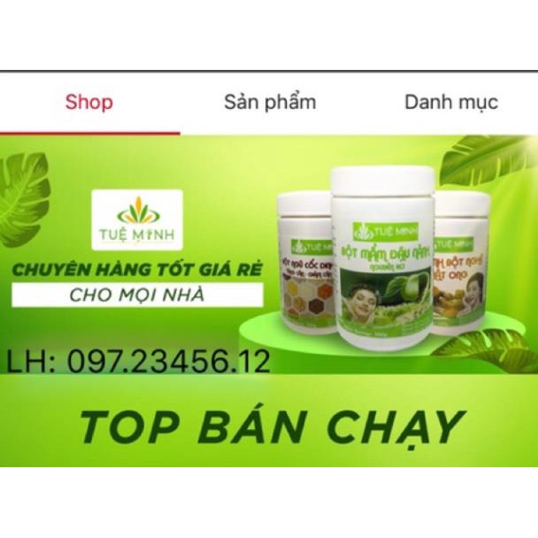 COMBO 3 HỘP =1,5 KG Mầm đậu nành Nguyên xơ Tuệ Minh