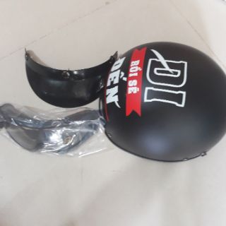 Combo    Mũ bảo hiểm kèm kính