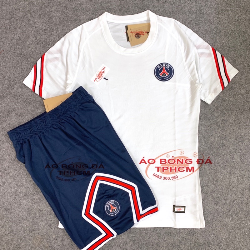 PSG mùa 21/22 - Áo Bóng Đá bản PLAYER hàng THÁI - PSG TRAINING MÀU TRẮNG 21/22
