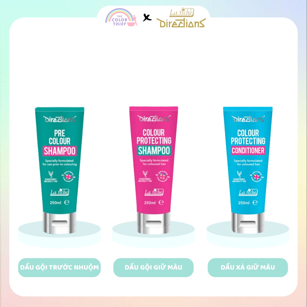 Dầu gội xả giữ màu dưỡng tóc tẩy nhuộm La Riche Directions The Color Thief