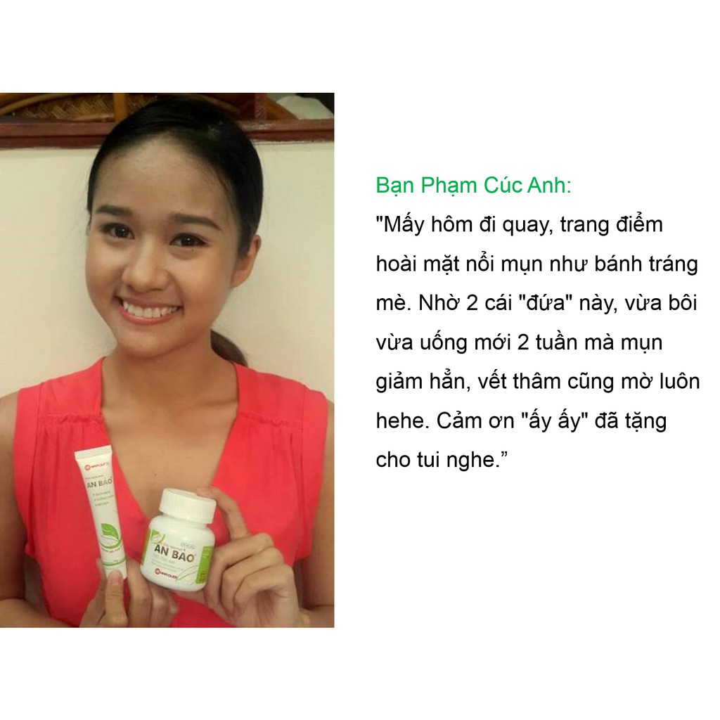 Viên uống ngừa mụn An Bảo - Sạch mụn, Hết thâm, Mờ sẹo, Ngăn ngừa mụn tái phát | BigBuy360 - bigbuy360.vn