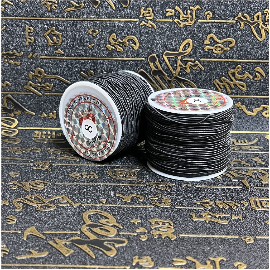 Dây thun dù co dãn (cuộn nhỏ) xâu vòng hạt gỗ, hạt trầm hương