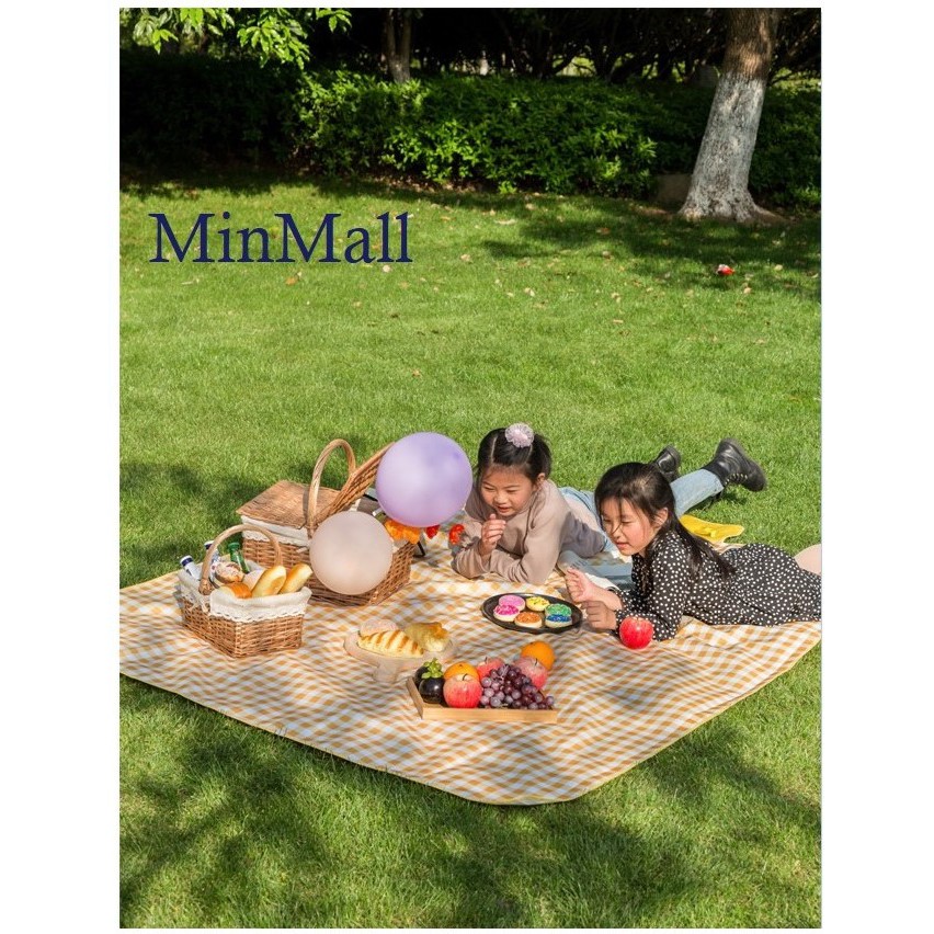 [Size 145x180cm] Bạt trải cắm trại xếp gọn, thảm trải đi phượt, picnic vải Oxford chống thấm có quai xách cao cấp #C581