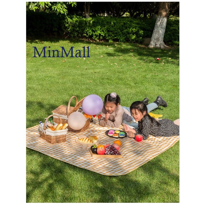 [Mẫu Mới 2020] Bạt trải cắm trại xếp gọn, thảm trải đi phượt, picnic vải Oxford chống thấm có quai xách cao cấp #C581