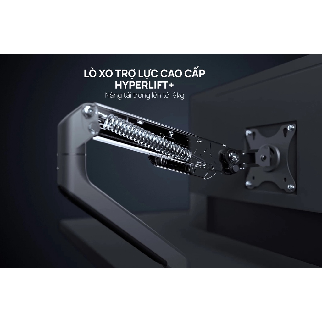 Giá treo / ARM màn hình Human Motion T6 Pro / T6 Pro Dual  - Tay treo linh hoạt, cứng cáp, chuẩn Vesa
