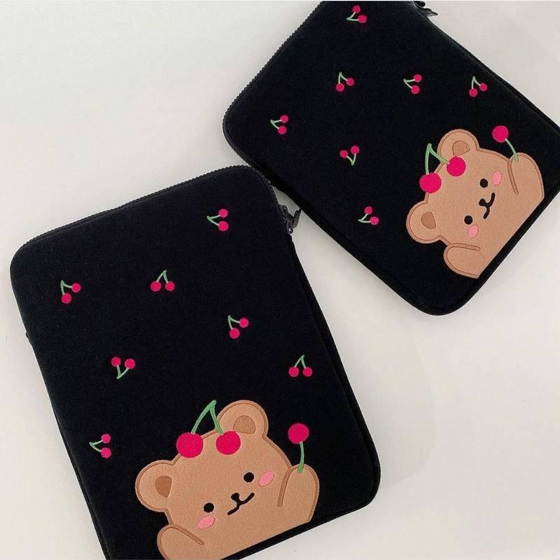 Túi đựng máy tính bảng có dây khóa kéo 11/13/15inch phong cách Hàn Quốc