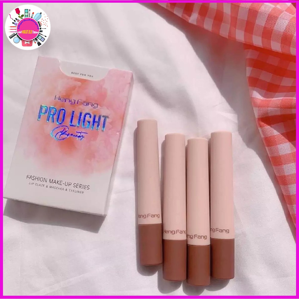 Set Trang Điểm PRO LIGHT: 1 Mascara + 1 Kẻ Mắt + 2 Son Lì của Feng Hang Hot Trend 2021 | BigBuy360 - bigbuy360.vn