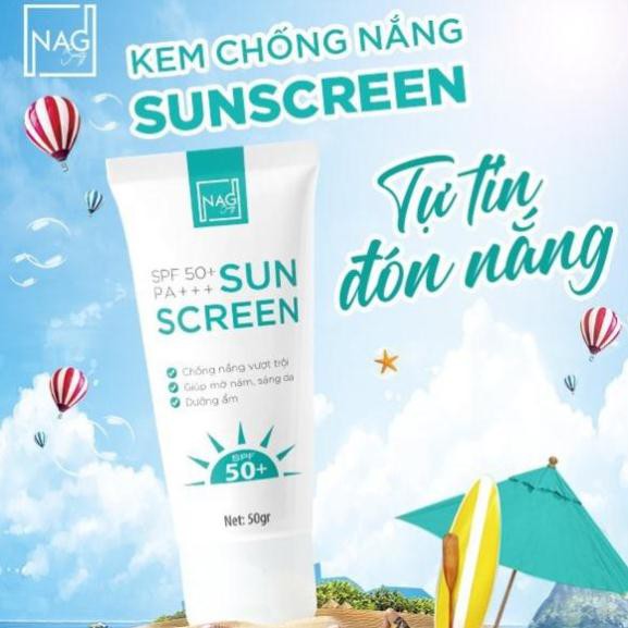 Kem chống nắng body SUN SCREEN tính chất vật lý dưỡng trắng da cho cả da dầu mụn SPF50+