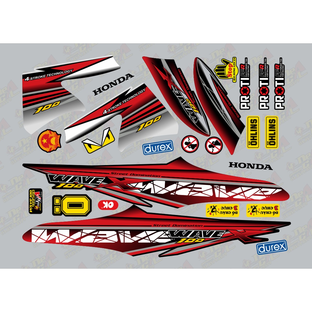 Tem rời Wave a 50 - 100 cc Đời 2006-2016 Mẫu wave X 919580