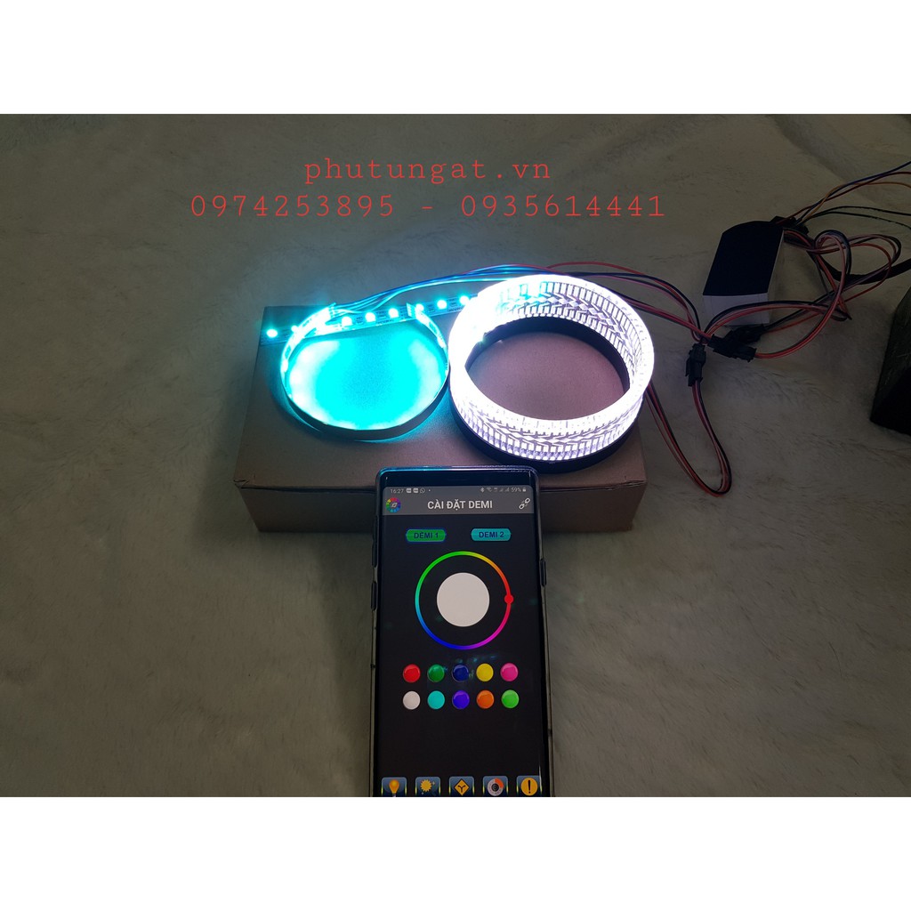 Vòng 3D đơn tùy chỉnh màu, hiệu ứng trên điện thoại