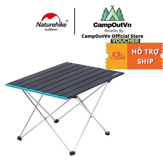 Naturehike Bàn dã ngoại campoutvn bàn naturehike xếp dã ngoại cắm trại du lịch dã ngoại bàn xếp inox gấp A106