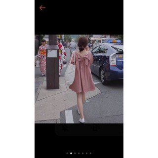 váy nữ cột nơ sau lưng minaco