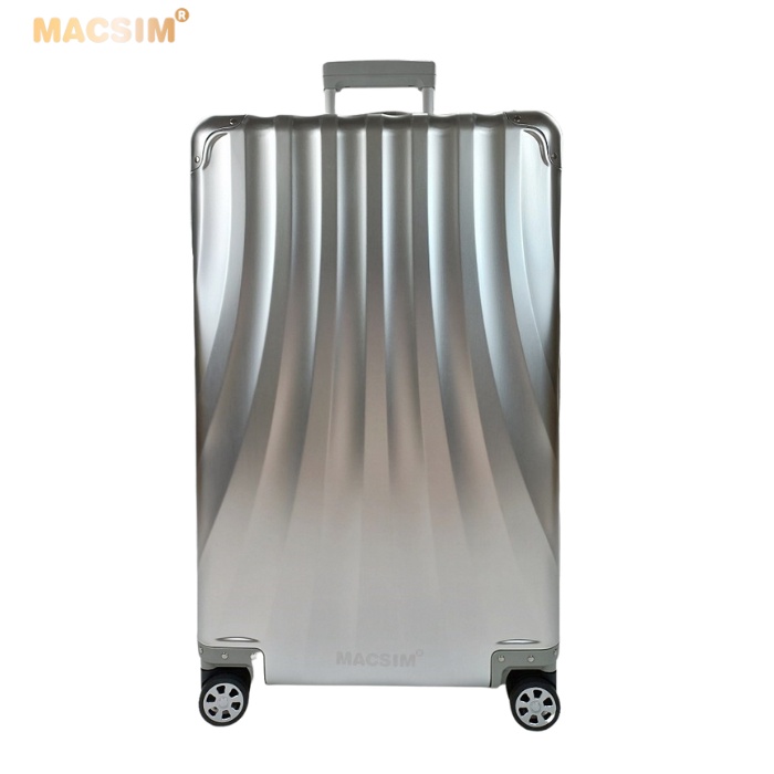 Vali hợp kim nhôm nguyên khối MS1307 Macsim cao cấp màu Silver cỡ 28inches