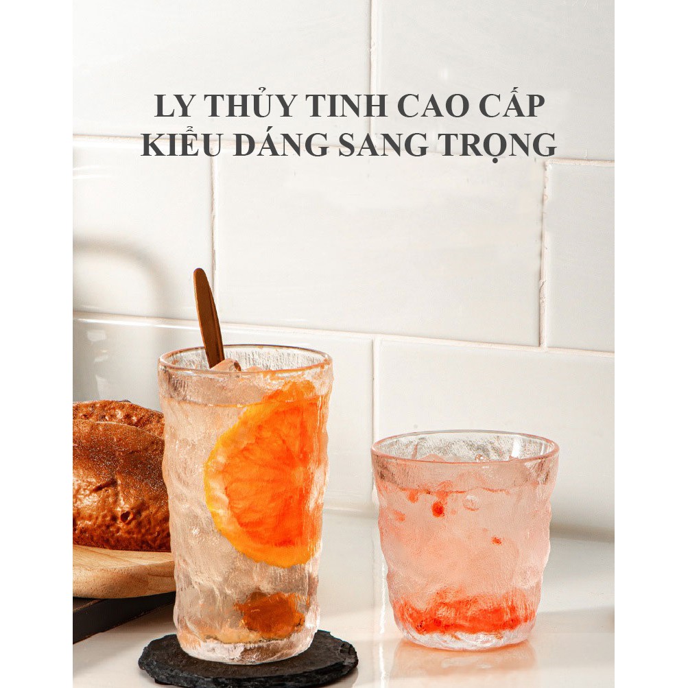 Ly Thủy Tinh Kiểu Dáng Sang Trọng Dạng Vân