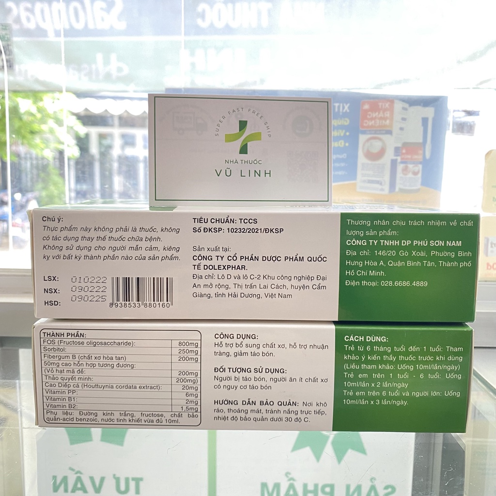 (CHÍNH HÃNG) Fiber Care Hộp 20 gói bổ sung chất xơ giúp nhuận tràng, giảm táo bón, phù hợp cho cả người lớn và trẻ em