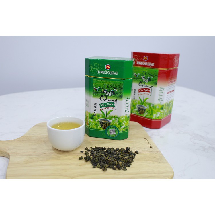 02 Hộp trà biếu cao cấp 250g Trà ô long  Kim Tuyên Phước Lạc (Oolong Tea) | BigBuy360 - bigbuy360.vn