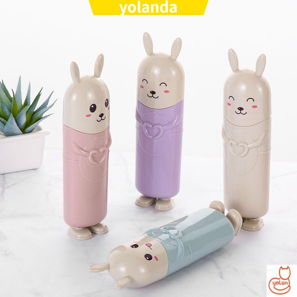 Hộp đựng bàn chải đánh răng hình thỏ dễ thương nhiều màu sắc