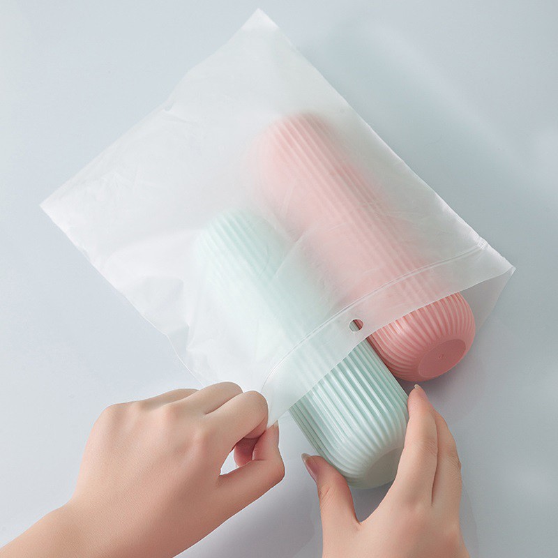 Ống đựng bàn chải và kem đánh răng bằng nhựa dáng tròn (TB03)