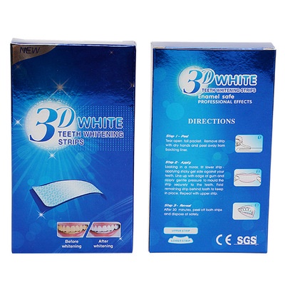 Miếng dán trắng răng 3D White Teeth Whitening Strips cải thiện tình trạng ố vàng trên răng