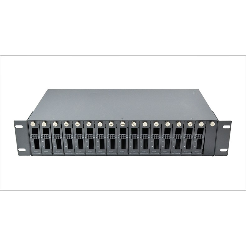 Nguồn Tổng tập trung Gắn Main 16 Converter Quang khe cắm + 16 Main Converter Quang cao cấp tốc độ 100Mbps