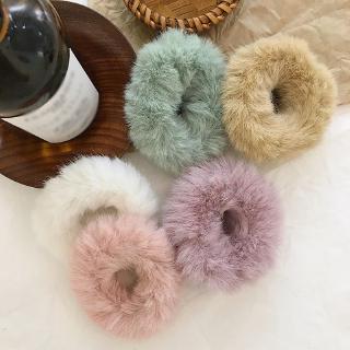 Dây Buộc Tóc Lông Thỏ Giả Mềm Mại (Hair Scrunchies)