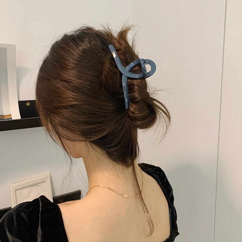 (Hàng Mới Về) Kẹp Tóc Càng Cua Bằng Nhựa Acrylic Đơn Giản Kiểu Hàn Quốc Cho Nữ Jp1 2021