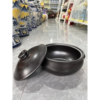 Nồi đất kho cá Cao Cấp Bát Tràng-nguyên liệu đất dẻo Hàn Quốc