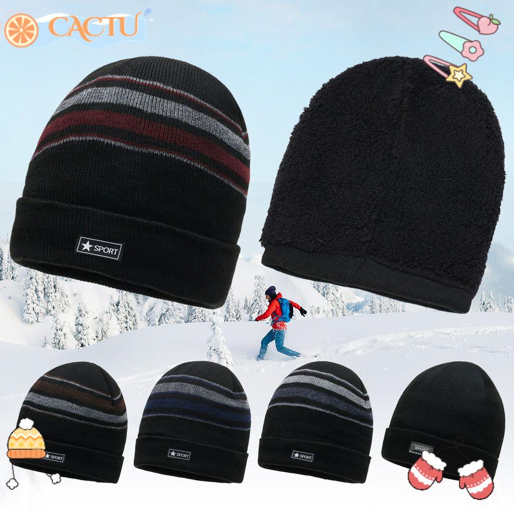 Mũ Beanie Dệt Kim Họa Tiết Kẻ Sọc Thời Trang Thường Ngày Mới Cho Nam Và Nữ
