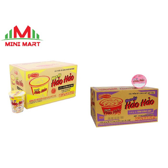THÙNG 24 LY MÌ HẢO HẢO 67G