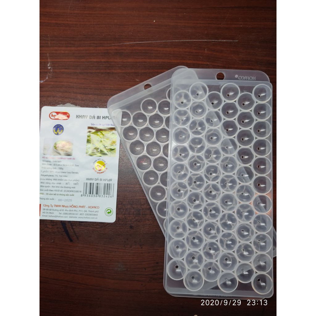 KHAY ĐÁ BI 63 VIÊN HPL69 HAFACO VIET NAM (Giao màu ngẫu nhiên)
