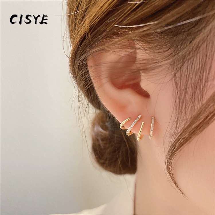 Bông Tai Nhiều Lớp Thời Trang Cá Tính