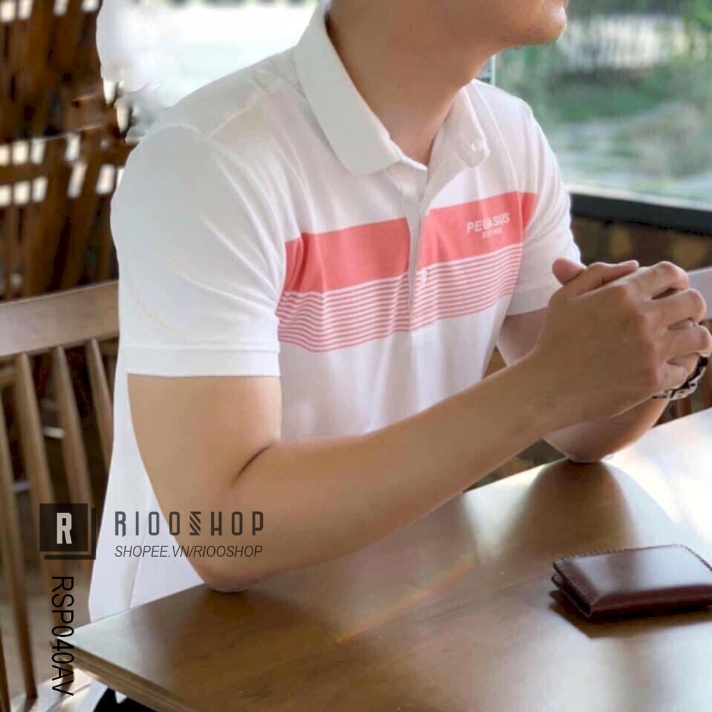 Áo thun nam có cổ cao cấp pega cực đẹp RSP040AV - áo polo nam đẹp Riooshop | BigBuy360 - bigbuy360.vn