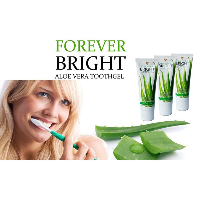 [CHÍNH HÃNG] Kem Đánh Răng Lô Hội Lành Tính ALOE FOREVER BRIGHT 130g