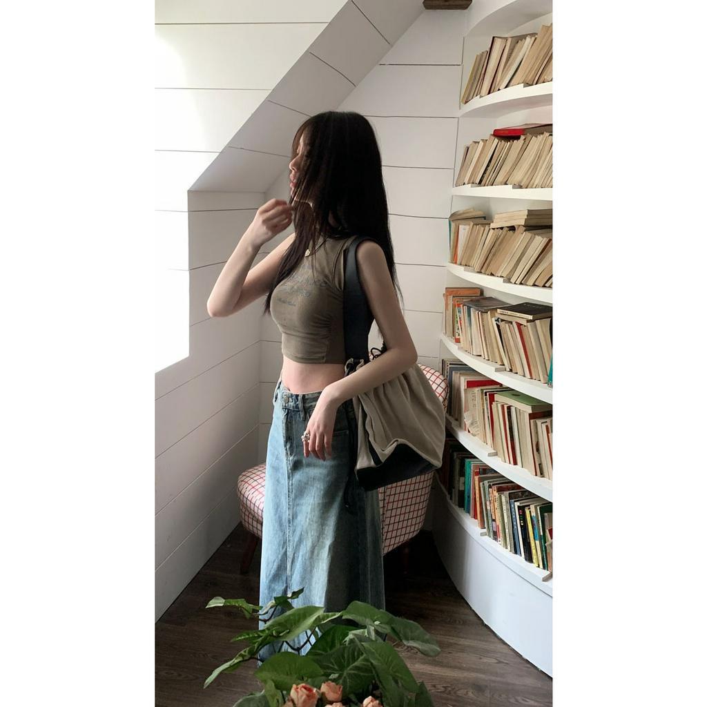 Áo Không Tay Thiết Kế Mới Thời Trang Mùa Hè Theo Phong Cách Retro