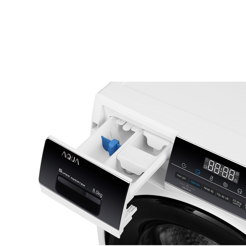 Máy giặt cửa trước 8kg Aqua AQD-A800F.W - Hàng chính hãng