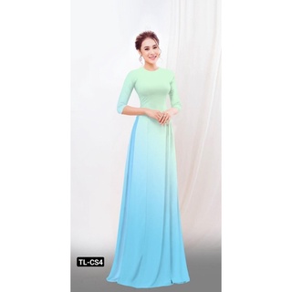 vải áo dài màu ombre
