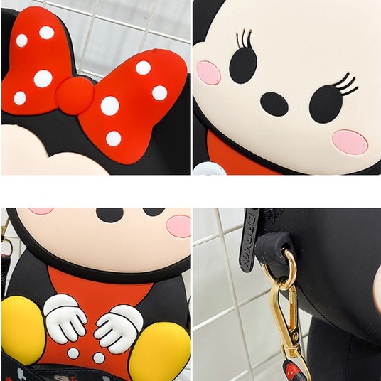 Túi Đeo Chéo Mini Cho Bé - Túi Silicon Thiết Kế Họa Tiết Người Nhện, Siêu Anh Hùng, Mickey Dễ Thương, Cute Cho Bé - PK6