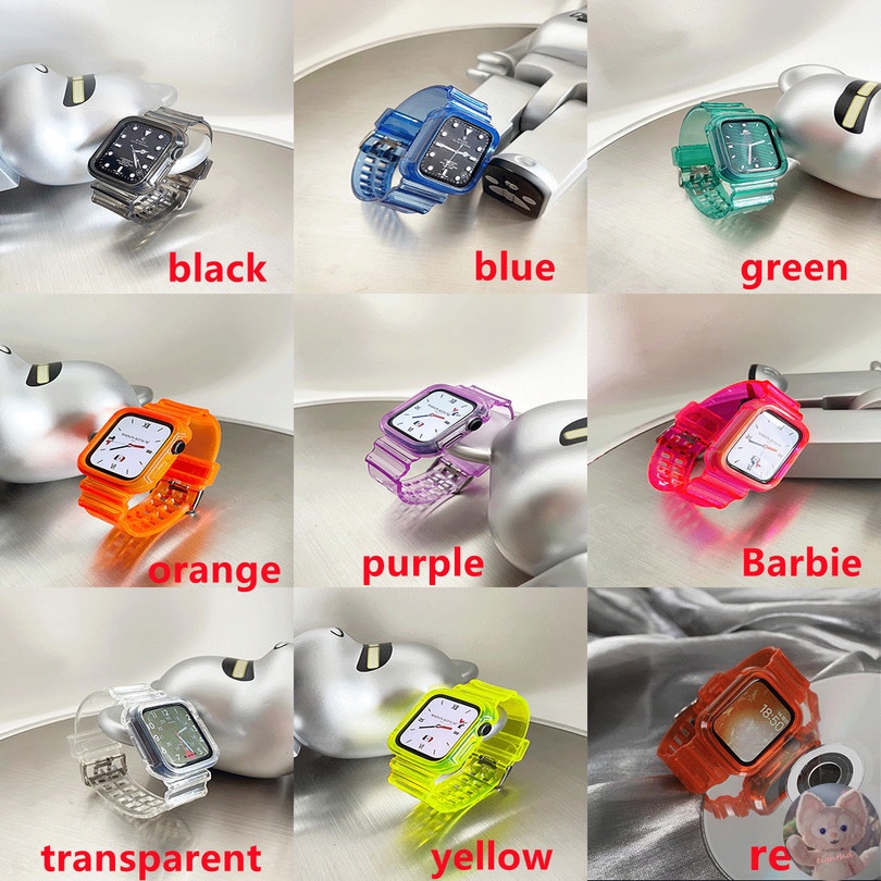 Dây đeo trơn màu thay thế cho đồng hồ thông minh Apple iWatch Series 7 6 SE 5 4 3 2 1 cỡ 41mm 45mm 40mm 44mm 42mm 38mm