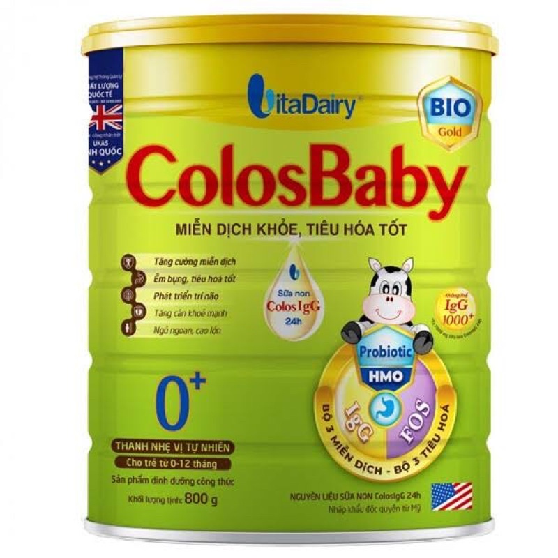 SỮA BỘT COLOSBABY BIO O+ 800g