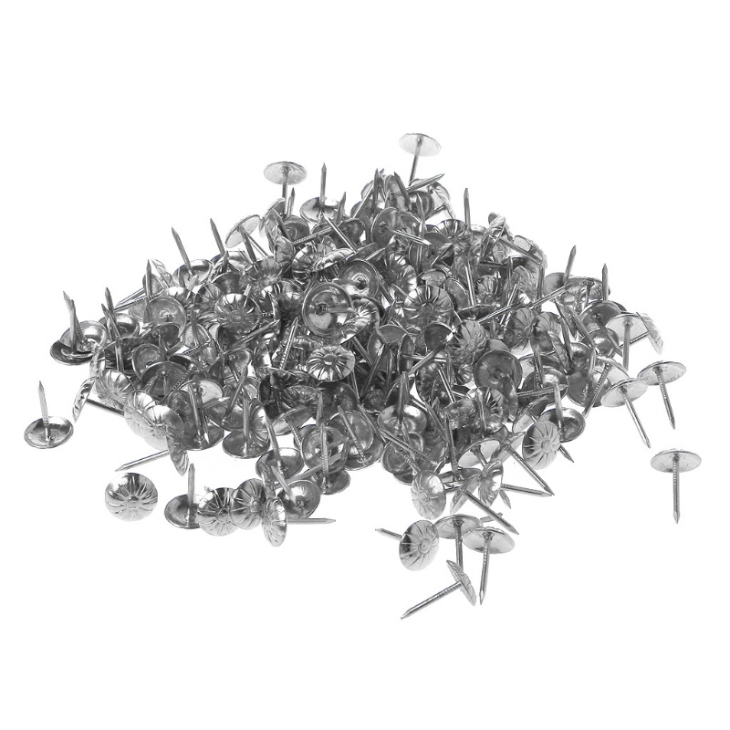 Set 500 Đinh Ghim Tròn Bằng Kim Loại Dùng Trang Trí Nội Thất DIY