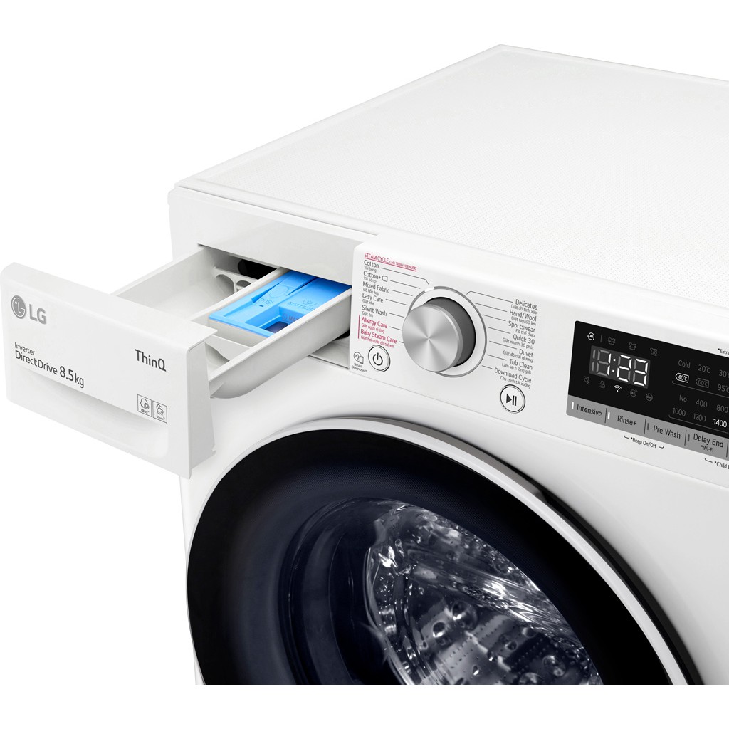 [MIỄN PHÍ VẬN CHUYỂN LẮP ĐẶT] FV1408S4W - Máy giặt LG Inverter 8.5 kg FV1408S4W